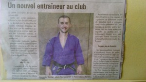 Nouveau prof du Dojo Gessien